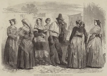 Campesinado en los alrededores de Roma y Terracina